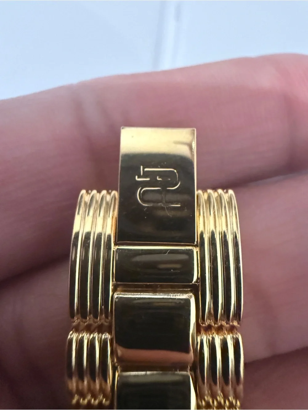 Vintage Paolo Gucci Gold-Tone Bracelet Watch